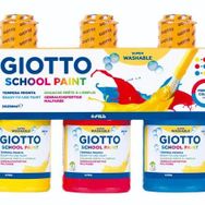 Giotto FT542400 3x250 ml Ana Renkler Tempera Yıkanabilir Boya Seti