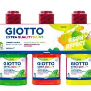 Giotto FT542700 3x250 ml Neon Renkler Tempera Yıkanabilir Boya Seti