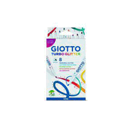 Giotto Turbo Glitter Askılı Paket 8'Li 425800 Simli Keçeli Kalem