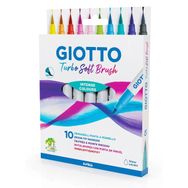 Giotto Turbo Soft Brush 10 Renk Marker Fırça Uçlu Kalem