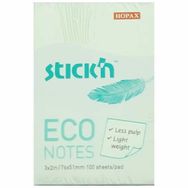 Gıpta 100 Yaprak 76 x 51 Stickn Eco Notes Pastel Yeşil Not Kağıdı