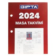 Gıpta 2024 10x13 cm Renkli Blok Masa Takvimi