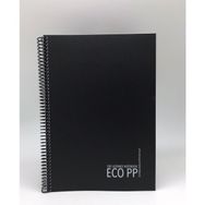 Gıpta 2035 Eco Spiralli Pp. Kapak A4 120 Yp. Çizgili Siyah Defter