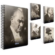 Gıpta 2605 Atatürk Spiralli Karton Kapak A4 80 Yp Çizgili Defter