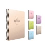 Gıpta 3 Kareli 3 Çizgili 6'lı Pastoral 120 Yaprak A4 Spiralli Kapak Defter