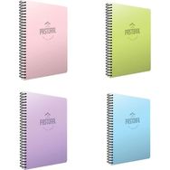 Gıpta 3245 Pastoral 96 Yaprak A4 Spiralli 4'lü Paket Pp Kapak Kareli Defter