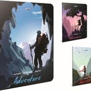 Gıpta 3860 Adventure A6 80 Yaprak 24 Adet Dikişli Karton Kapak Kareli Defter