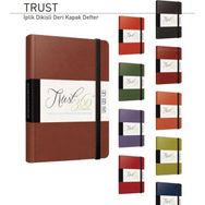 Gıpta 4410 Trust İpli Dikiş Deri Kapak 13X21 120 Yaprak Çizgili Defter