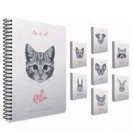 Gıpta 4682 Life Is Cool Spiralli Sert Kapak 19x26 cm 120 Yaprak Çizgili Karışık Renk 1 Adet Defter