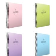 Gıpta 4'lü Pastoral 60 Yaprak A4 Spiralli Pp Seti Kareli Kapak Defter