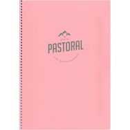 Gıpta 72 Yaprak Çizgili Spiralli Pp. Kapak 17x24 cm Pembe Pastoral Defter