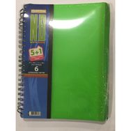 Gıpta A4 240 Yaprak 5 Kareli + 1 Çizgili Plastik Kapaklı Sipiralli Defter
