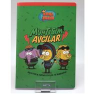 Gıpta A5 Kral Şakir Tel Dikiş Karton Kapak Çizgili 60 Yaprak Defter
