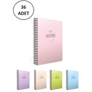 Gıpta A6 Pastoral Spiralli Plastik Kapak 80 Yaprak Çizgili Defter