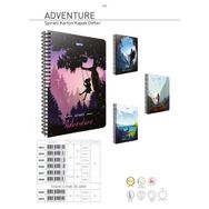 Gıpta Adventure A6 Spiralli Karton Kapak 80 Yaprak Çizgili Not Defteri