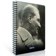 Gıpta Atatürk A6 80 Yaprak Çizgili Spiralli Pp Kapak Defter