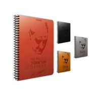 Gıpta Atatürk Spiralli Sert Kapaklı 17x24 120 Yaprak Kareli Defter