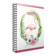 Gıpta Çelenkli 1 Flamingo 100 Yaprak Sert Kapak Çizgili 17 x 24 cm Defter