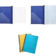 Gıpta Chromo 80 Yp. A4 1 Çizgili + 1 Kareli Spiralli Pp. Kapak Defter