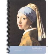 Gıpta Çizgili Spiralli Inci Küpeli Kız Defter