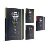 Gıpta Coffee Book 17x24 cm 120 Yaprak Ipli Dikişli Lastikli Çizgili Sert Kapak Defter