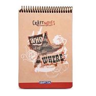 Gıpta Craft Notes Spiralli Who Where Sert Kapak 100 Yaprak A5 Çizgili Bloknot