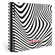 Gıpta Dark Sprint Spiralli Ofset Plastik Kapak 21x22 50 Yaprak Çizgisiz Defter