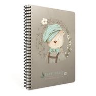 Gıpta Easy Notes Ayıcık Desenli Tel Dikiş Karton Kapak Defter A4 80 Yaprak Kareli Defter