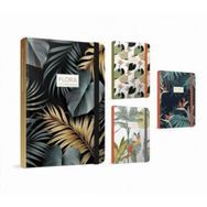 Gıpta Flora Notes A5 Kareli 120 Yaprak İp Dikişli Sert Kapaklı Defter