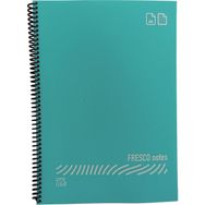 Gıpta Fresco A4 Plastik Kapak 80 Yaprak Kareli Spiralli Pastel Yeşil Defter