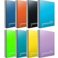 Gıpta Fresco Spiralli PP Kapak A4 96 Yaprak Okul 4 Kareli + 4 Çizgili 8'li Set Defter