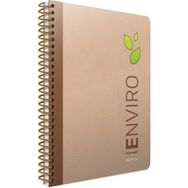 Gıpta Hafif Spiralli Kareli Açık Kahve Defter