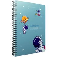Gıpta Happiness Spiralli Karton Kapak A5 80 Yaprak Kareli Mavi Defter
