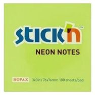 Gıpta Hopax Stıckn 76x76 Fosforlu Yeşil 100 Yaprak Not Kağıdı