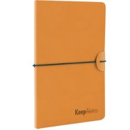 Gıpta Keepnotes Sarı 120 Yaprak Deri Sert Kapak Çizgili Defter