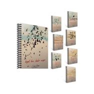Gıpta Kuşlar 13 X 18 - 120 Yaprak Çizgili Spiralli Sert Kapak Bloknot Defter