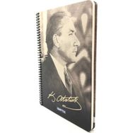 Gıpta M.K. Atatürk Koyu Renk Kareli 100 Yaprak 17x24 cm Defter