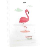 Gıpta Magenta Model 1 Flamingo Spiralli Plastik Kapak 80 Yaprak 19x26 Kareli Defter
