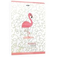 Gıpta Magenta Model 2 Flamingo Spiralli Plastik Kapak 80 Yaprak 19x26 Kareli Defter