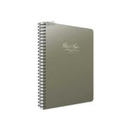 Gıpta Metal Notes Gümüş Spiralli Plastik Kapak 100 Yaprak A4 Çizgili Defter