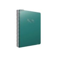 Gıpta Metal Notes Yeşil Spiralli Plastik Kapak 80 Yaprak A4 Kareli Defter