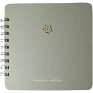 Gıpta Micro Notes 100 Yaprak Çizgili 16 x 16 cm Pastel Gri Defter