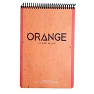 Gıpta New Notes Orange Is New Black Spiralli Sert Kapak 100 Yaprak 17x24 Kareli Bloknot