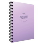 Gıpta Pastoral 17x24 cm Spiralli Plastik 72 Yaprak Kareli Kapak Defter
