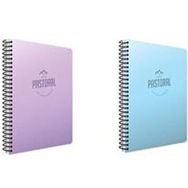 Gıpta Pastoral 2'li 96 Yaprak A4 Spiralli Pp Seti Kareli Kapak Defter