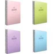 Gıpta Pastoral 4'lü 96 Yaprak A4 Spiralli Pp Seti Çizgili Kapak Defter