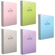 Gıpta Pastoral 5 Adet 96 Yaprak A4 Spiralli Pp Kareli Kapak Defter