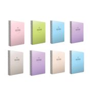 Gıpta Pastoral 8'li 96 Yaprak A4 Spiralli Pp Seti Kareli Kapak Defter