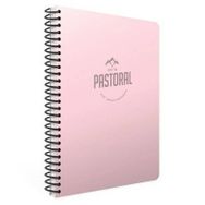 Gıpta Pastoral Pembe Plastik Kapak 60 Yaprak A4 Kareli Spiralli Defter