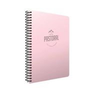 Gıpta Pastoral Pembe Plastik Kapak 96 Yaprak A4 Kareli Spiralli Defter